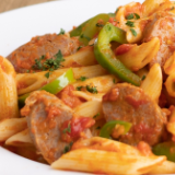 SPICY SAUSAGE & PEPPERS image